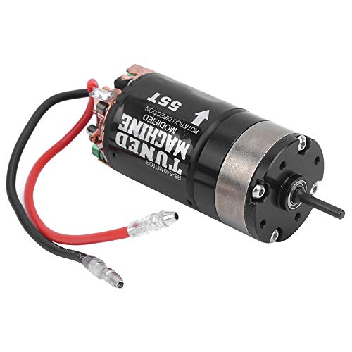 equlup RC-Motor, Übersetzungsverhältnis 1:3, Getriebe, 540 gebürsteter 55-T-Motor, passend für SCX10 1/10 RC-Auto-Elektromotoren, gebürsteter Motor equlup RC-Motor, Übersetzungsverhältnis 1:3, Getriebe, 540 gebürsteter 55-T-Motor, passend für SCX10 1/10 RC-Auto-Elektromotoren, gebürsteter Motor von equlup