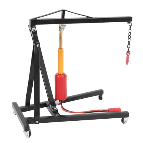 equlup RC Motor Kran Jack 300g Hebekraft Starke Lager Heavy Duty Stahl RC Motor Kran Hanger für fern gesteuerte Fahrzeuge (Schwarz) von equlup