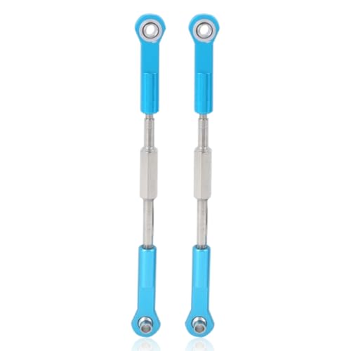 equlup RC Servo Links Spurstange, 1 Paar verstellbare Spurstangenstange Aluminiumlegierung Metall Spurstange RC Zubehör Passend für HSP 94762/94763 1/8 RC Car Blau equlup RC Servo Links Spurstange, 1 Paar verstellbare Spurstangenstange Aluminiumlegierung Metall Spurstange RC Zubehör Passend für HSP 94762/94763 1/8 RC Car Blau von equlup