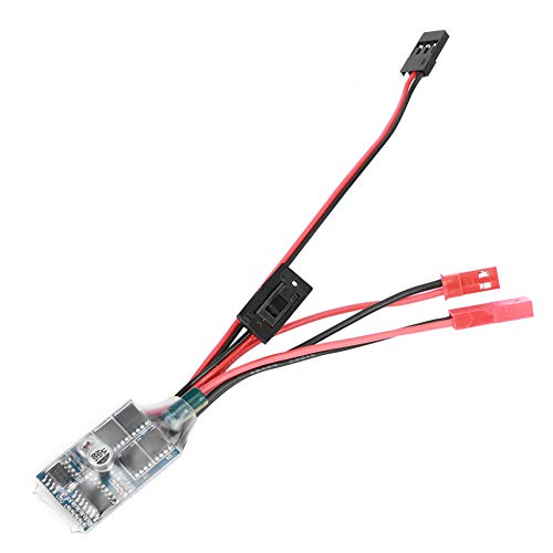 equlup RC gebürstet ESC, 30A 4-8 V JST Stecker Zwei-Wege-Elektrogeschwindigkeits-Controller Esc Winch Switch Controller für WPL C14 / C24 B14 B24 B16 B36 RC-Autoboot von equlup