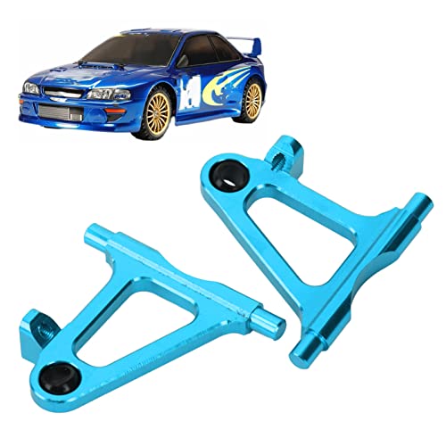 equlup RC vorderer unterer Schwungarm, 1,9 x 1,8 x 0,5 Zoll Metall vordere untere Suspensionsarm mit Hülse für TT02 1/10 RC -Auto -Upgrade -Teile (Blue) von equlup