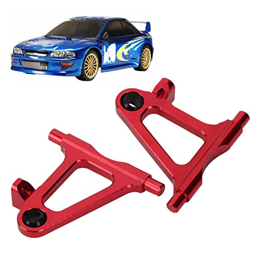 equlup RC vorderer unterer Schwungarm, 1,9 x 1,8 x 0,5 Zoll Metall vordere untere Suspensionsarm mit Hülse für TT02 1/10 RC -Auto -Upgrade -Teile (Red) von equlup