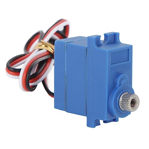equlup Regenfester RC-Auto-Lenkservo, 3-Draht-Servo, Lenkservomotor mit Metallgetriebe und hohem Drehmoment für Autos im Maßstab 1/18, DIY-Robotik von equlup