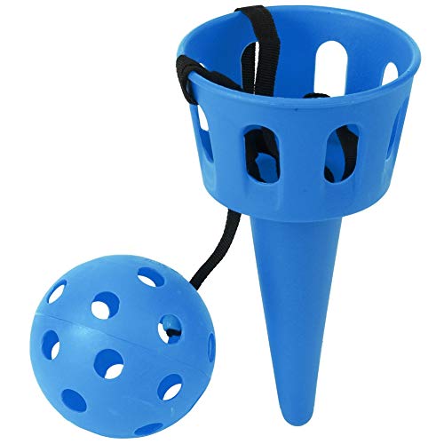 equlup Scoop Toss Set, 1 Set Buntes Koordinationstrainingsset für Kinder, Sport-Wurf- und Fangballspiel-Set für Outdoor- und Indoor-Spielaktivitäten (Blue) von equlup