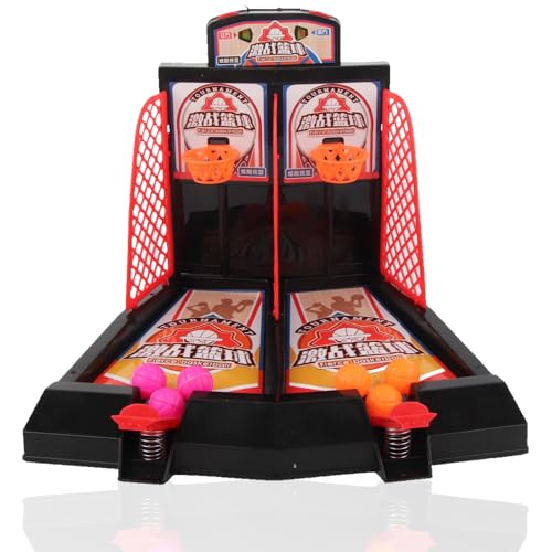 equlup Tabletop -Basketballspiel, 24x21x20cm/9.45x8.27x7.88in Kinder Intelligenz Spielzeug lindern Stress Desktop -Basketballspielzeug für Kinder Erwachsene equlup Tabletop -Basketballspiel, 24x21x20cm/9.45x8.27x7.88in Kinder Intelligenz Spielzeug lindern Stress Desktop -Basketballspielzeug für Kinder Erwachsene von equlup