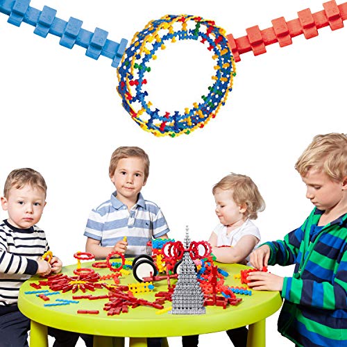 stecko® - Einsteigerset der Spielbaustein für Mädchen und Jungen - Set aus über 110 Bausteine von er stone