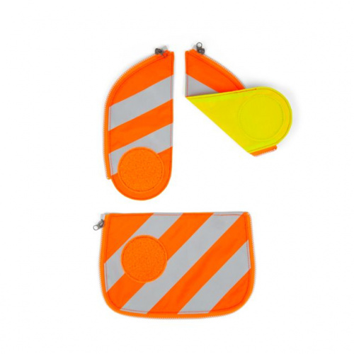 ERGOBAG Sicherheitsset 3-teilig Zip-Set mit Reflektorstreifen "Orange" von ergobag