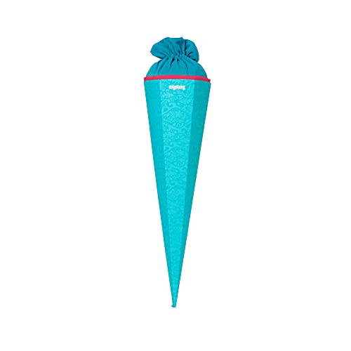 ergobag Schultüte - 70cm 6-eckig für Jungen und Mädchen zur Einschulung Hula HoopBär - Blau von ergobag