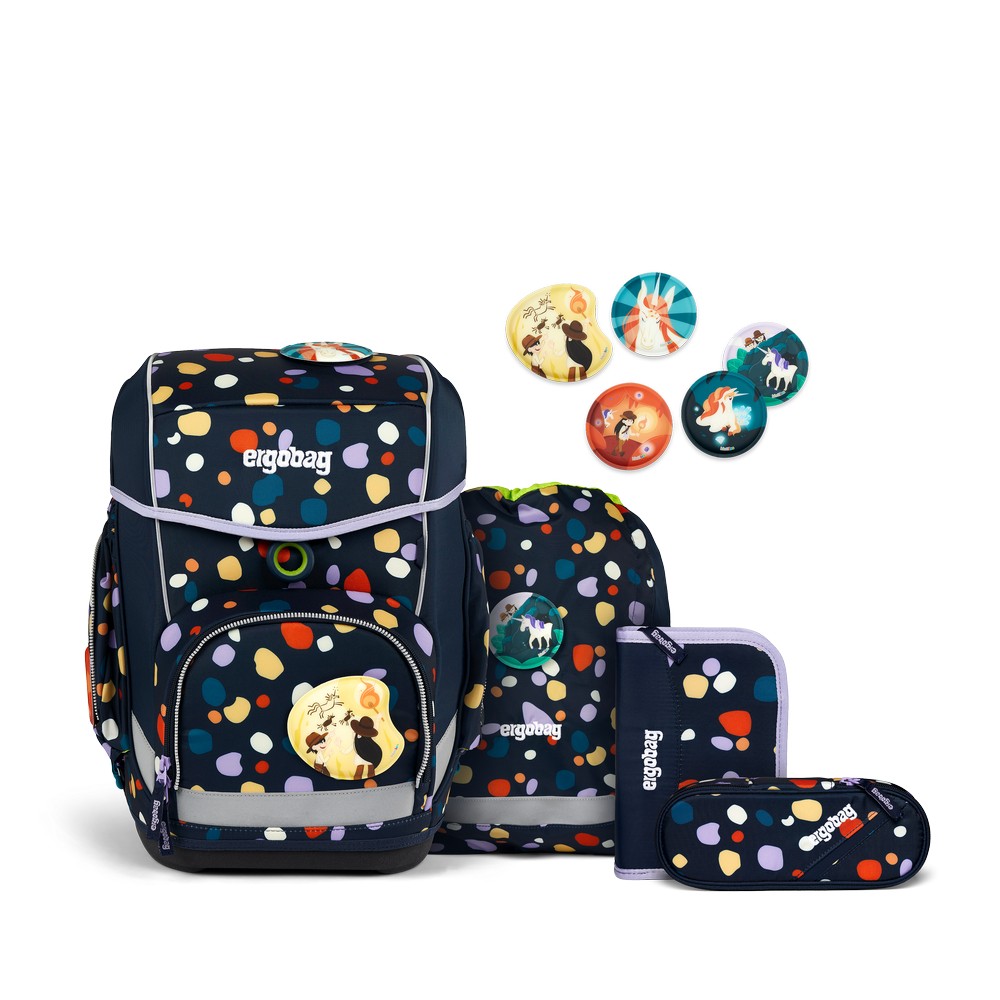 ergobag cubo Schulranzen Set Bärnsteinhöhle 5tlg. ergobag cubo Schulranzen Set Bärnsteinhöhle 5tlg. von ergobag