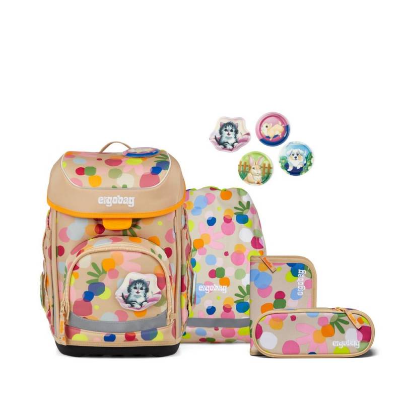 ergobag cubo Schulranzen Set Flower PowBär 5tlg. von ergobag