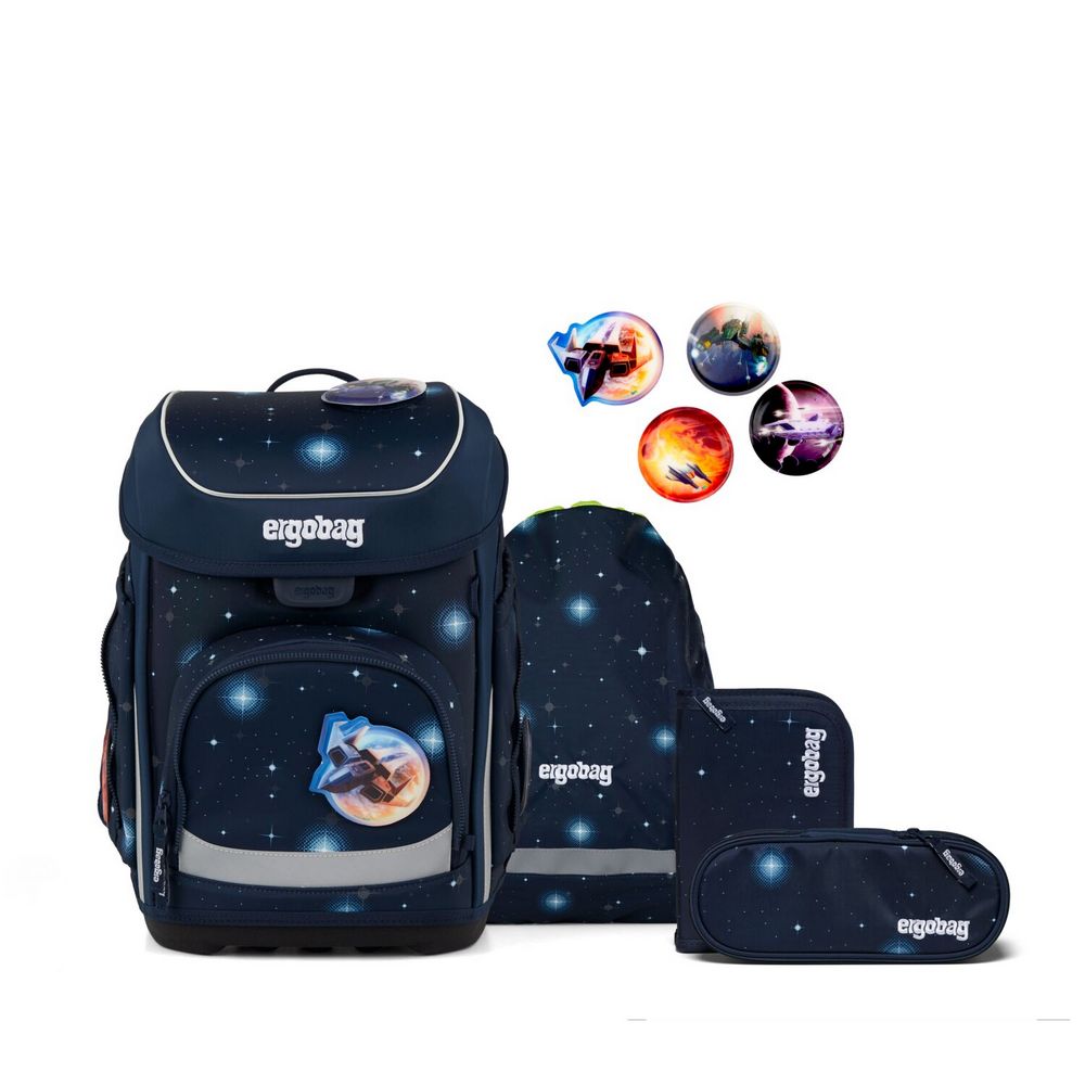 ergobag cubo Schulranzen Set KoBärnikus 5tlg. - Reflex Edition von ergobag