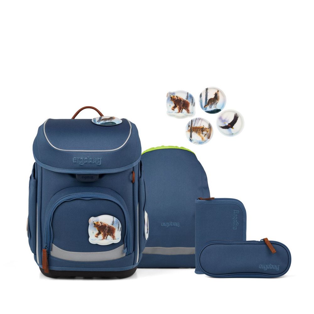 ergobag cubo Schulranzen Set SchneeBärstöber 5tlg. Nordic Horizon Edition von ergobag