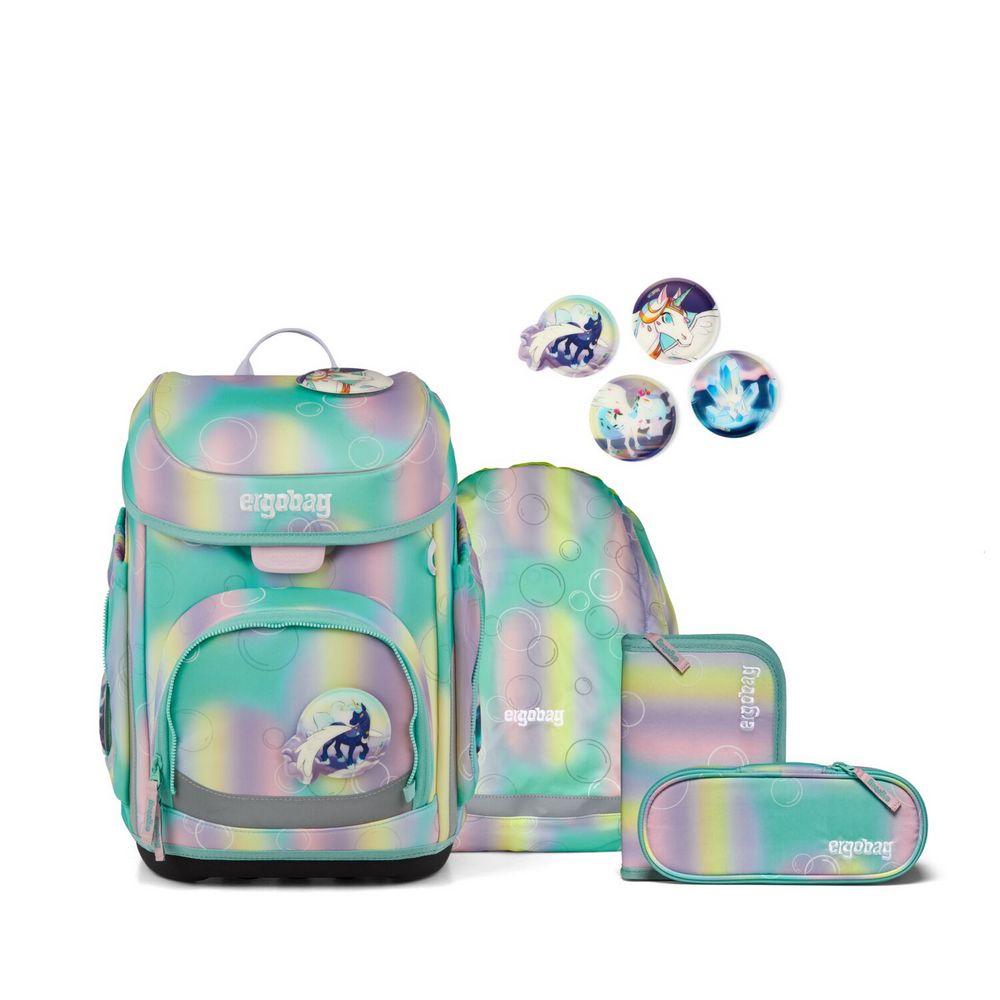 ergobag cubo Schulranzen Set ZauBärwelt 5tlg. - Reflex Edition von ergobag