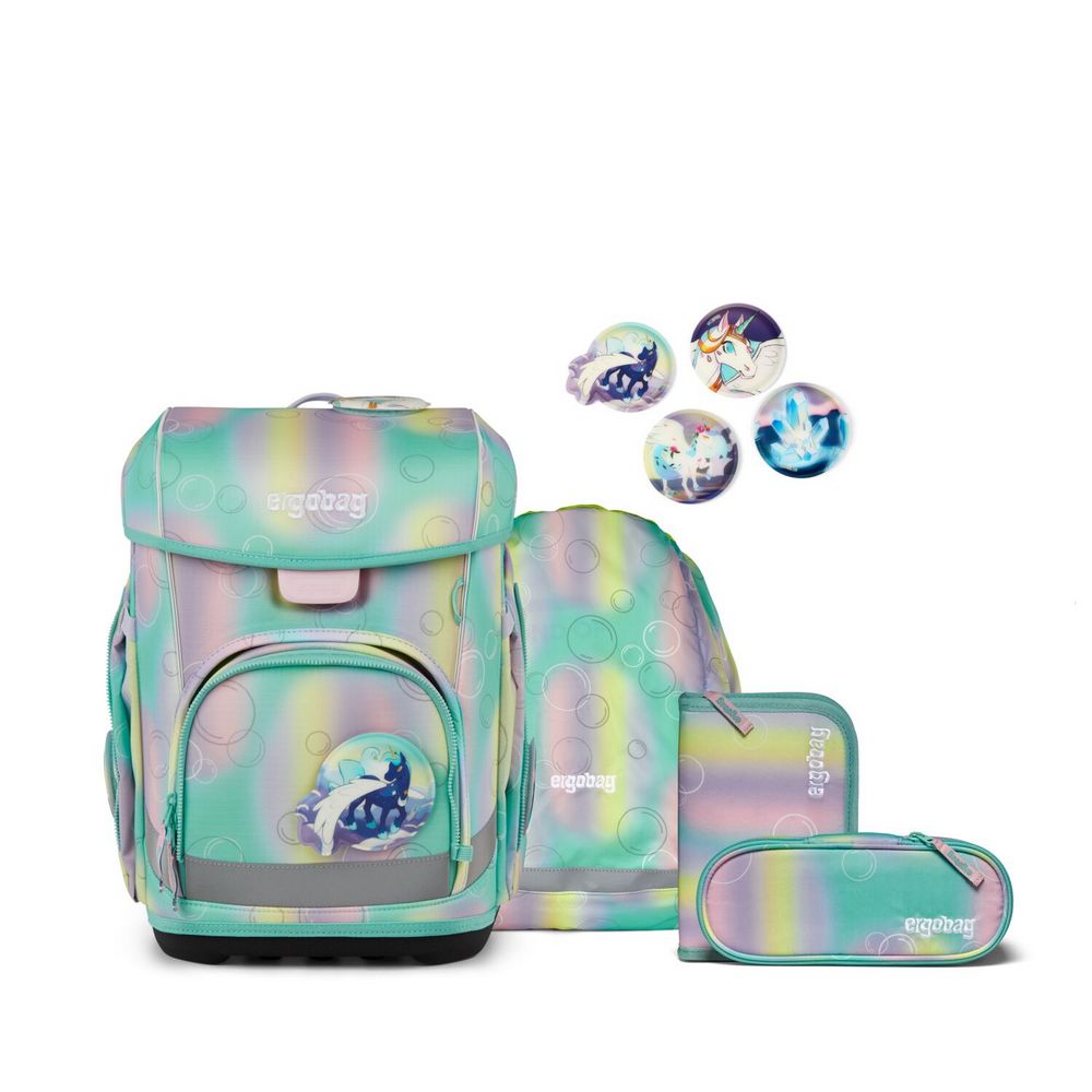 ergobag cubo light Schulranzen ZauBärwelt 5tlg. - Reflex Edition von ergobag