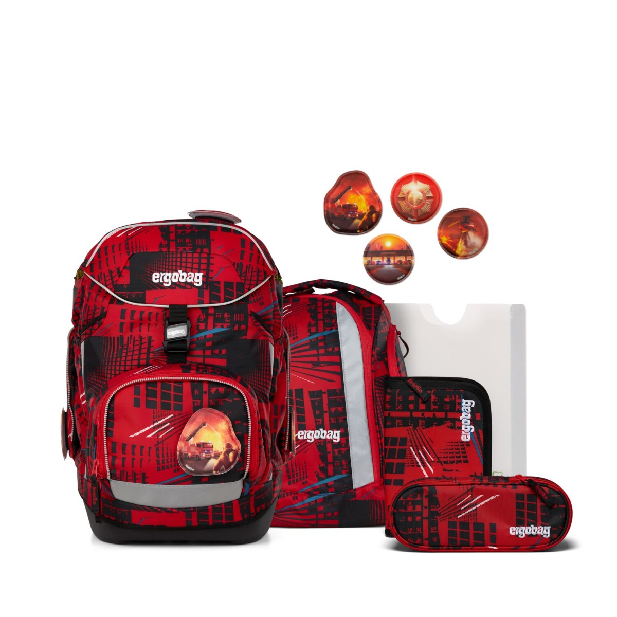 ergobag pack Schulranzen Set AlarmBärreitschaft 6tlg. von ergobag