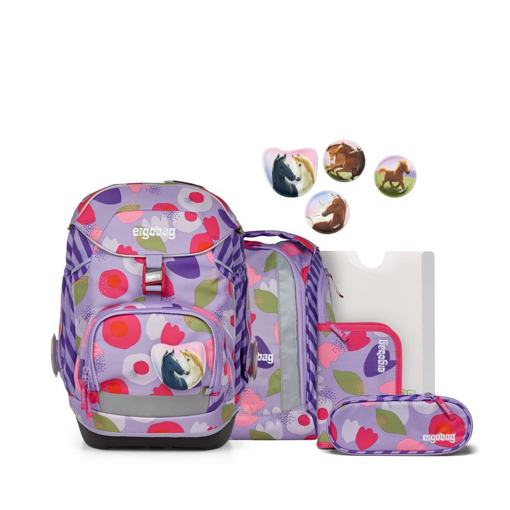ergobag pack Schulranzen Set BlütenzauBär 6tlg. von ergobag