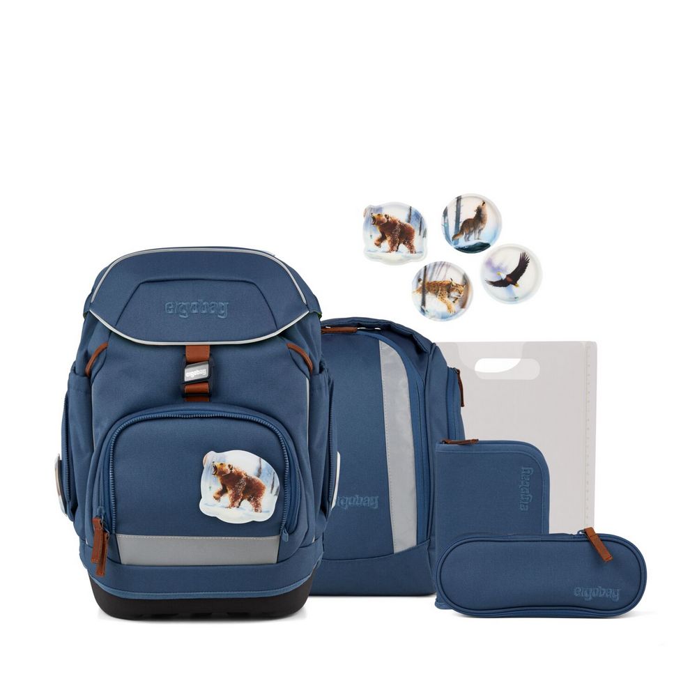 ergobag pack Schulranzen Set SchneeBärstöber 6tlg. Nordic Horizon Edition von ergobag