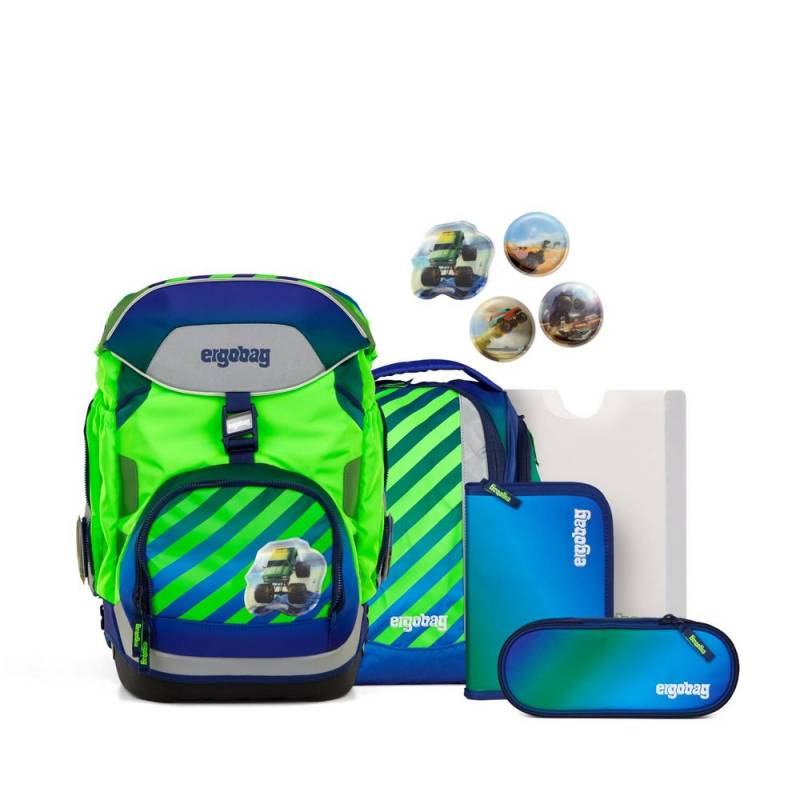 ergobag pack Schulranzen Set TruckBär 6tlg.- Neo-Edition von ergobag