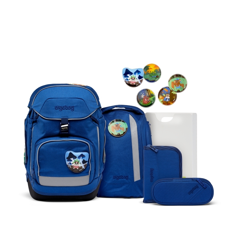 ergobag pack Schulranzen Set WaldmonstBär 6tlg. Eco Hero-Edition von ergobag