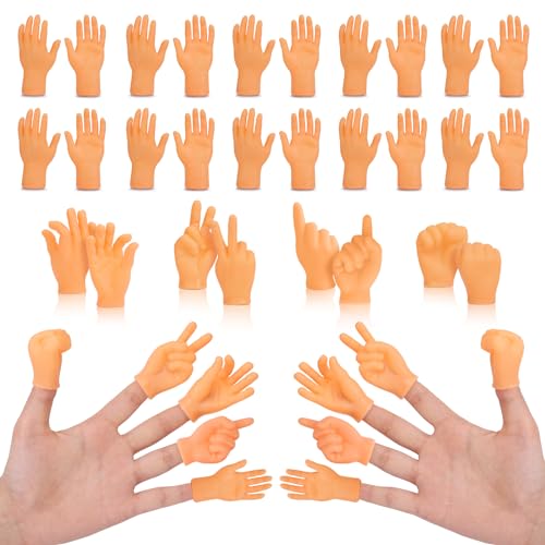 30 Stück kleine Hände, Fingerpuppen, Mini-Hände, kleine Hände, Mini-Ding, Gag Performance, lustige Finger für Puppen, Show, Geschenke, Klassenzimmer, Preise, Partygeschenke für Kinder (7 Stile) von estardaa