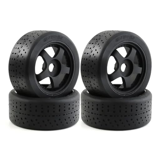 eudaikonrich 4Pcs 100 X42mm 5-Speichen Reifen Reifen 17Mm Rad Hex for Arrma 1/7 for Infraction Felony Limitless RC Auto Upgrade Teile von eudaikonrich