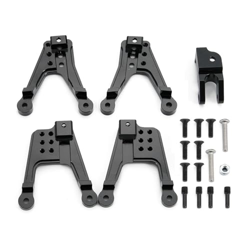 eudaikonrich 4Pcs Aluminium Legierung Vorne und Hinten Stoßdämpfer Dämpfer Türme Montieren for Axial SCX10 II 90046 1/10 RC Crawler Auto Modell von eudaikonrich