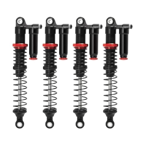eudaikonrich 90mm/100mm/110mm/120mm Metall Aluminium Huckepack-Stoßdämpfer for 1/10 RC Crawler Truck Axial SCX10 90046 RC Autoteile(100mm 4 pcs) von eudaikonrich