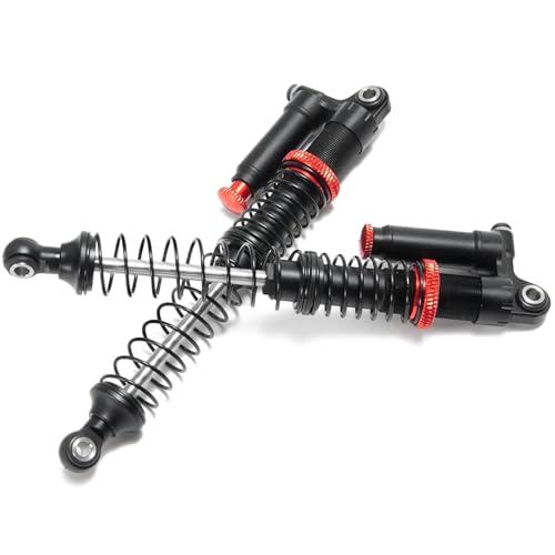 eudaikonrich 90mm/100mm/110mm/120mm Metall Aluminium Huckepack-Stoßdämpfer for 1/10 RC Crawler Truck Axial SCX10 90046 RC Autoteile(110mm 2 pcs) von eudaikonrich