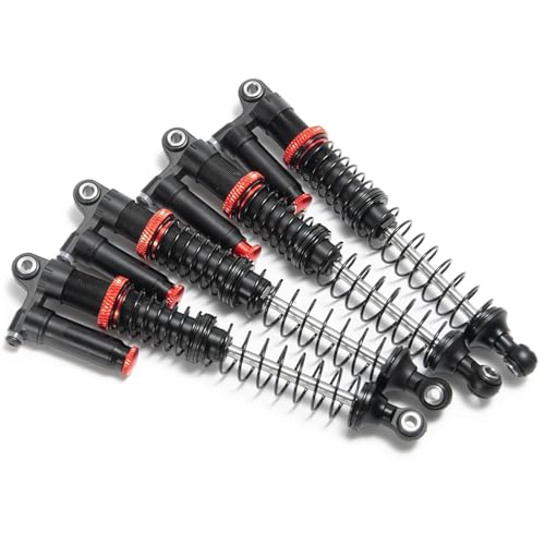 eudaikonrich 90mm/100mm/110mm/120mm Metall Aluminium Huckepack-Stoßdämpfer for 1/10 RC Crawler Truck Axial SCX10 90046 RC Autoteile(110mm 4 pcs) von eudaikonrich