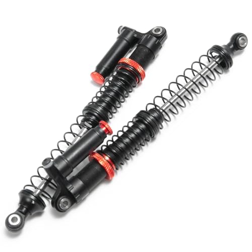 eudaikonrich 90mm/100mm/110mm/120mm Metall Aluminium Huckepack-Stoßdämpfer for 1/10 RC Crawler Truck Axial SCX10 90046 RC Autoteile(120mm 2 pcs) von eudaikonrich