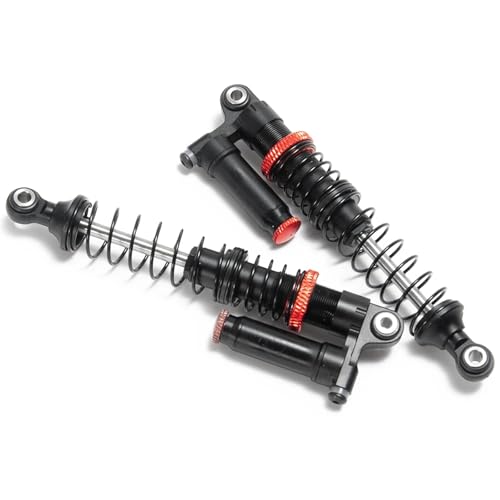 eudaikonrich 90mm/100mm/110mm/120mm Metall Aluminium Huckepack-Stoßdämpfer for 1/10 RC Crawler Truck Axial SCX10 90046 RC Autoteile(90mm 2 pcs) von eudaikonrich