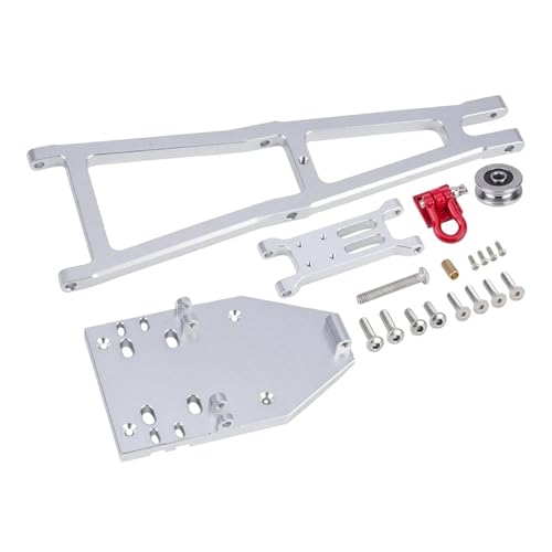 eudaikonrich CNC Aluminium RC Abschleppwagen Kranarm-Kit Simulation for 1/10 Auto Crawler for Axial for Capra 1.9UTB Trail Buggy Upgrade-Teile(Silver) von eudaikonrich