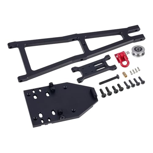 eudaikonrich CNC Aluminium RC Abschleppwagen Kranarm-Kit Simulation for 1/10 Auto Crawler for Axial for Capra 1.9UTB Trail Buggy Upgrade-Teile(Zwart) von eudaikonrich
