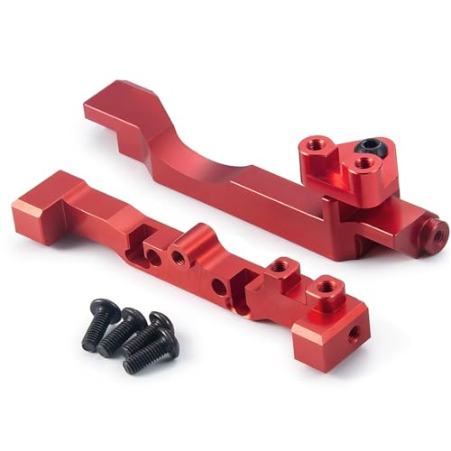 eudaikonrich Metall Servo Halterung for Axial SCX10 III Frühen 1/10 RC Crawler Auto Upgrade Teil(Rood) von eudaikonrich