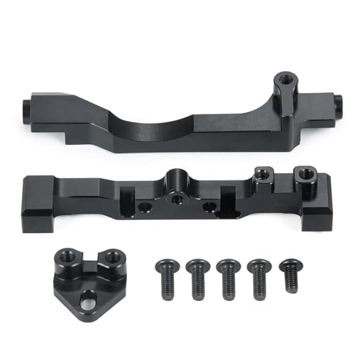eudaikonrich Metall Servo Halterung for Axial SCX10 III Frühen 1/10 RC Crawler Auto Upgrade Teil(Zwart) von eudaikonrich