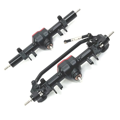 eudaikonrich Verbesserte Vorder- und Hinterachsen aus Metall, Differentialbaugruppe for MN MN128 MN86 G500 RC-Autoteile(Rood) von eudaikonrich