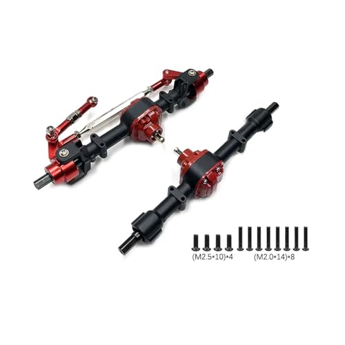 eudaikonrich for MN78 MN82 Metall Vorder- Und Hinterachse Mit 3mm Bis 4mm Welle Hülse 1/12 RC Auto Upgrade Teile zubehör(Black Suit) von eudaikonrich