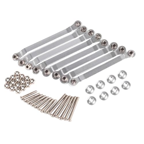 Metall Chassis Zugstangen Suspension Link Halterung for RC Auto 1/16 for WPL C14 C24 1/12 MN D90 D91 MN40 MN45 MN96 MN99 MN99s Upgrade Par(Silver) von eumenghe