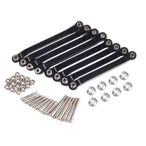 Metall Chassis Zugstangen Suspension Link Halterung for RC Auto 1/16 for WPL C14 C24 1/12 MN D90 D91 MN40 MN45 MN96 MN99 MN99s Upgrade Par(Zwart) von eumenghe