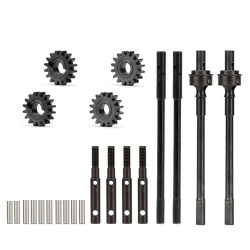 eumenghe 1Set Stahl Vorne und Hinten Interne CVD Antriebswelle und Getriebe for 1/10 RC Crawler Auto Axial SCX10 II 90046 90047 Portal Achse von eumenghe