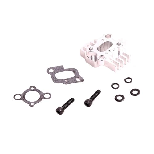 eumenghe CNC-Ansaugkrümmer-Set aus Metall for 23 cc, 26 cc, 29 cc, 30,5 cc, Motorteile for 1/5 for Ro Fun for Ba-ja 5b 5t 5sc(White) von eumenghe