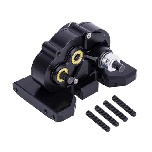 eumenghe Einstellbares Getriebe OD-3 Overdrive-Getriebe CNC-Leichtgetriebe for 1/10 Auto Axial SCX10 II Pro for LCG-Chassis Straight Axl(Zwart) von eumenghe