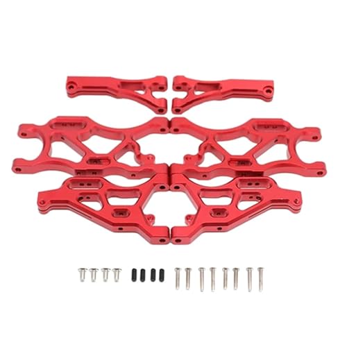 eumenghe Metall-Aufhängungsarm-Set vorne und hinten for ARR-ma 1/7 for LIM-itless for Infra-ction 6S 1/8 for Typ-hon 6S Rc-Auto-Upgrade-Teile Rot von eumenghe
