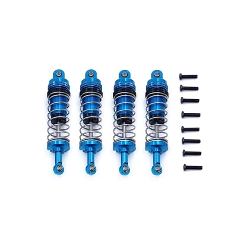 eumenghe Metall-Öl-Stoßdämpfer for Wl-Toys 144001 144002 144010 124007 124016 124017 124018 124019 RC-Car-Upgrade-Teile, blau von eumenghe