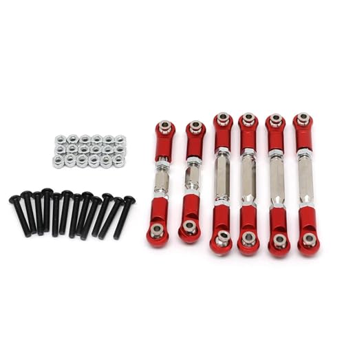eumenghe Metall-Spurstangen-Verbindungsglieder-Set for 1/10 for ARR-ma for Gra-nite for Sen-TON for VO-RTEKS for Typ-hon RC-Auto-Upgrade-Teile, Rot eumenghe Metall-Spurstangen-Verbindungsglieder-Set for 1/10 for ARR-ma for Gra-nite for Sen-TON for VO-RTEKS for Typ-hon RC-Auto-Upgrade-Teile, Rot von eumenghe