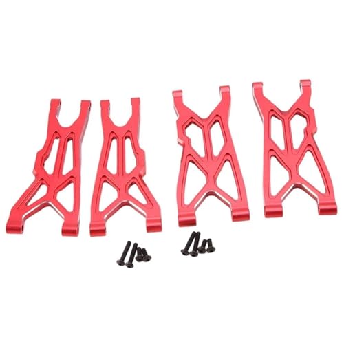 eumenghe Metall vorne und hinten Suspension Arm Set for ARR-MA 1/10 for Big Rock 3S BLX 1/8 for Typ-hon 3S for BLX 550 RC Auto Upgrades Teile(Rood) von eumenghe
