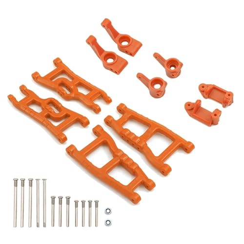 eumenghe Nylon Vorder- und Hinterradaufhängungsarm Lenkblock Achsschenkelträger for Tra-xxas for SLA-sh 2WD for VXL RC-Auto-Upgrade-Teile(Orange) von eumenghe