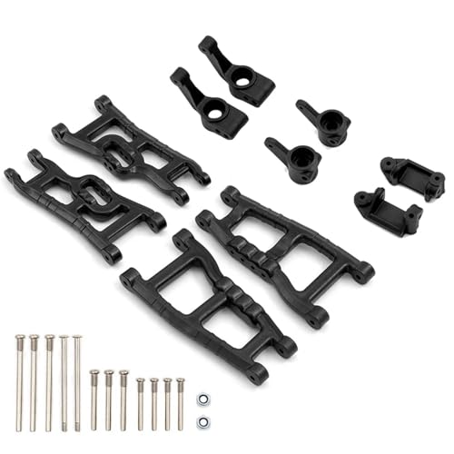 eumenghe Nylon Vorder- und Hinterradaufhängungsarm Lenkblock Achsschenkelträger for Tra-xxas for SLA-sh 2WD for VXL RC-Auto-Upgrade-Teile(Zwart) von eumenghe