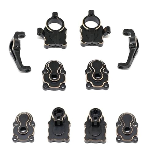 eumenghe for FMS for FCX24 Messing Vorne Und Hinten Achsschenkel Hub Carrier Portal Gehäuse Gegengewicht 1/24 RC Crawler Auto Teile von eumenghe