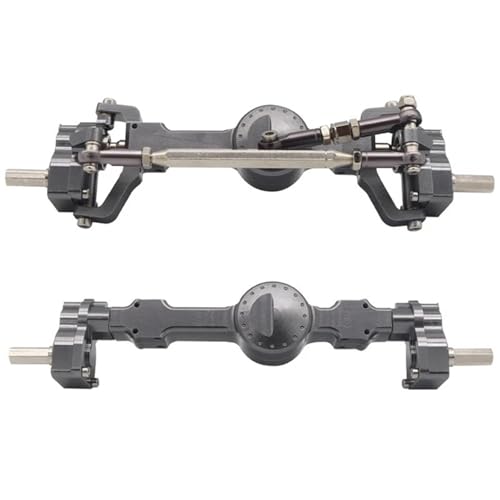 eumenghe for MN99S CNC Voll Metall Vordere Und Hintere Portal Achse for MN D90 D91 D99 D99S MN99S MN98 MN90 1/12 RC Auto Upgrades Teile(Titanium Color) von eumenghe